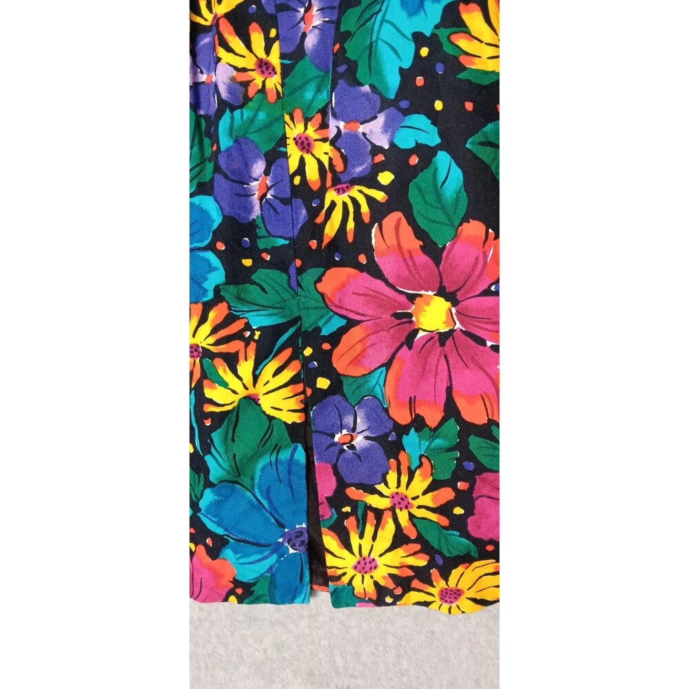 Vintage Talbots David Warren Bodycon Dress Womens Size 10 Multicolor Floral... - Picture 15 of 16